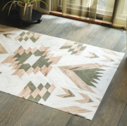 ウッドパネル柄ラグ/マット