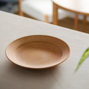 Homeland 信楽焼 丸皿21.5cm/緋色