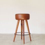 SF LEATHER HIGH STOOL