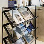 IRON DISPLAY MAGAZINE RACK