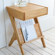 BI OAK DRAWER TABLE