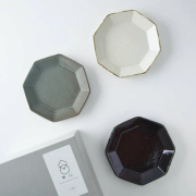 【箱入りギフト】寿山窯 angle アングル 11cmプレート 3色セット