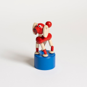 DETOA Wooden Push Up Toy  Dog.