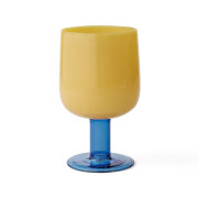 TWO TONE WINE GLASS/Yellow×Blue