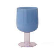 TWO TONE WINE GLASS/Blue×Pink