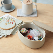 OvalBox M-Low/stone sandwhite