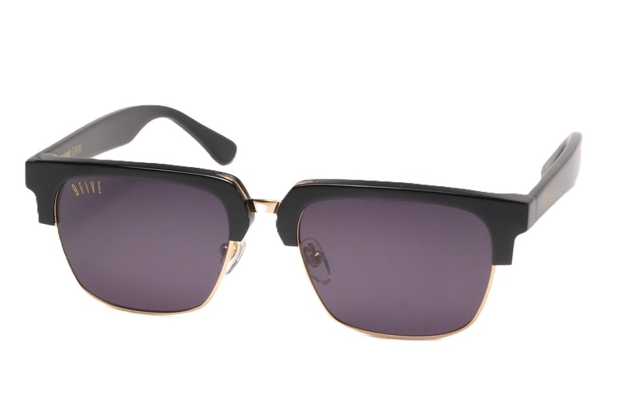 9five ナインファイブ 眼鏡 メガネ サングラス BELMONT ベルモント Black ブラック 24K GOLD Sunglasses
