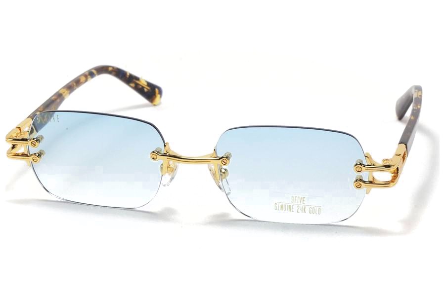 9five ナインファイブ サングラス メガネ PURITY プリティー Coastal Blue 24K GOLD Gradation Sunglasses