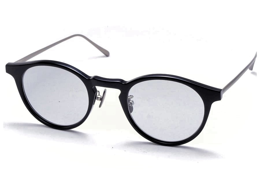 A.D.S.R.  adsr サングラス（エーディーエスアール）COLIN [ コリン ] 01 (b)（ Shiny Black / Antique Silver Gray (Clear) Lens )