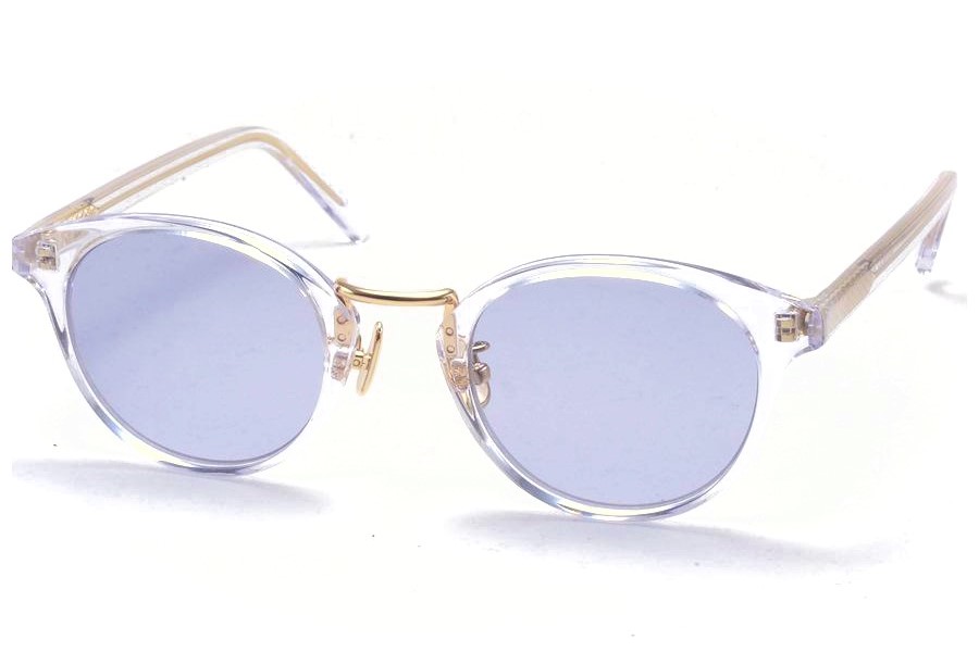 A.D.S.R.（エーディーエスアール） EDDIE [ エディ ] 04 (b)（ Clear & Gold Metal / Lt Blue (Clear) ）