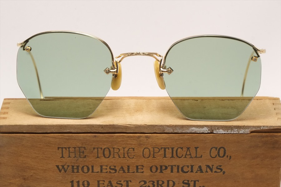 アメリカンオプティカル ヴィンテージ メガネ サングラス 眼鏡 ハーフリム AMERICAN OPTICAL 1930’s~40's(AO-062)