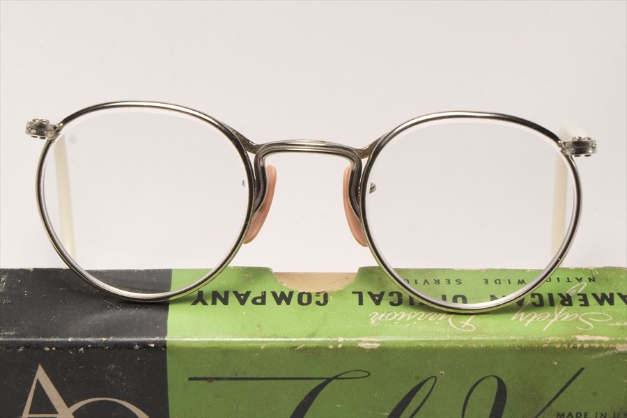 アメリカンオプティカル ヴィンテージ メガネ 眼鏡 フルビュー 44/24 デッドストックAMERICAN OPTICAL FUL-VUE 1930’s~40's With BOX (AO-065)