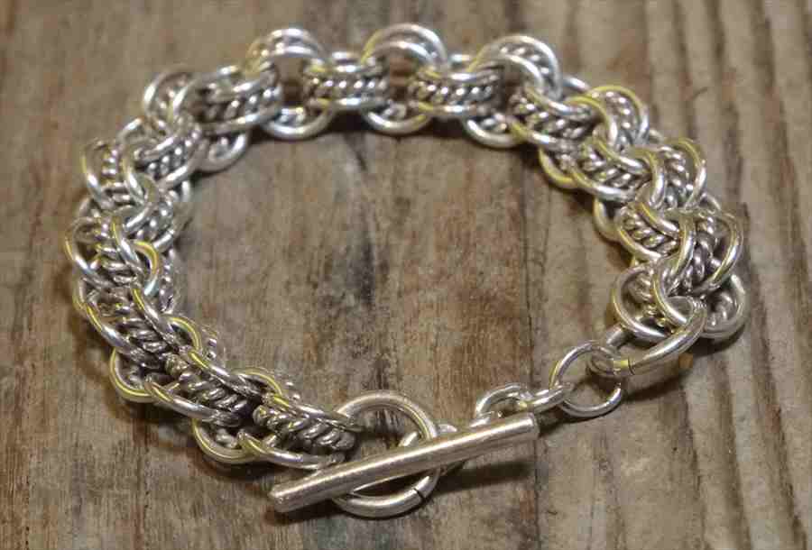 Vintage Mexican Silver 925 Toggle Bracelet 　(B064) ヴィンテージ　メキシカン　シルバー　アクセサリー　ブレスレット　ジュエリー