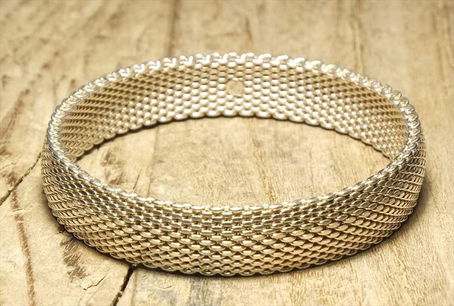 バングル ブレスレット ヴィンテージ シルバー 925 ジュエリー (B116)