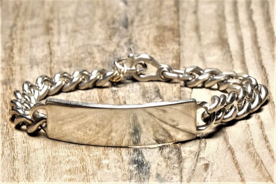 IDブレスレット ヴィンテージ シルバー 925 ジュエリー KALBE (B122)