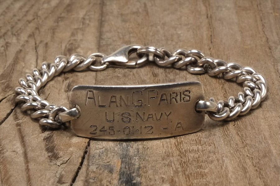 ID ブレスレット メキシカン ジュエリー ヴィンテージ シルバー 925 (B158)