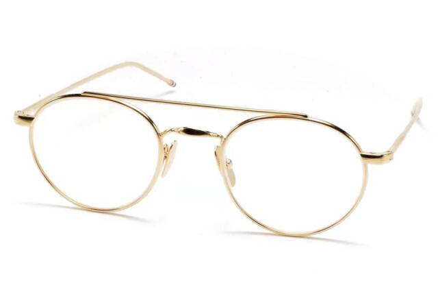 THOM BROWNE トムブラウン 眼鏡 UES 101A 711 49 ゴールド 小栗旬