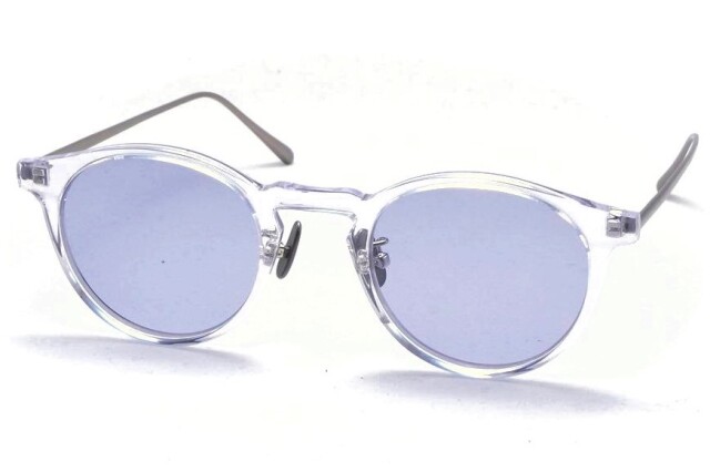 A.D.S.R. adsr サングラス（エーディーエスアール）COLIN [ コリン ] 02 (b)（ Clear / Antique Silver  Lt.Blue (Clear) Lens )