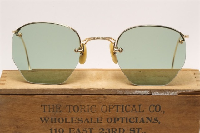 アメリカンオプティカル ヴィンテージ メガネ サングラス 眼鏡 ハーフリム AMERICAN OPTICAL 1930’s~40's(AO-062)