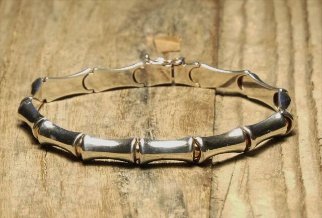 バンブー ブレスレット イタリア ジュエリー ヴィンテージ シルバー  