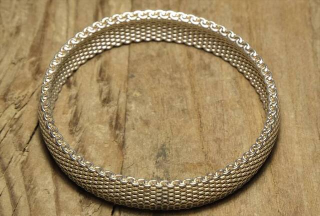 バングル ブレスレット ヴィンテージ シルバー 925 ジュエリー (B116)