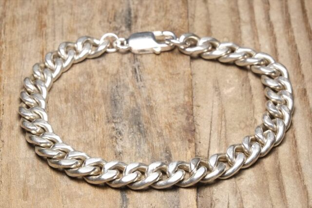 メキシカンジュエリー シルバーチェーンブレスレット 136g（シルバー  