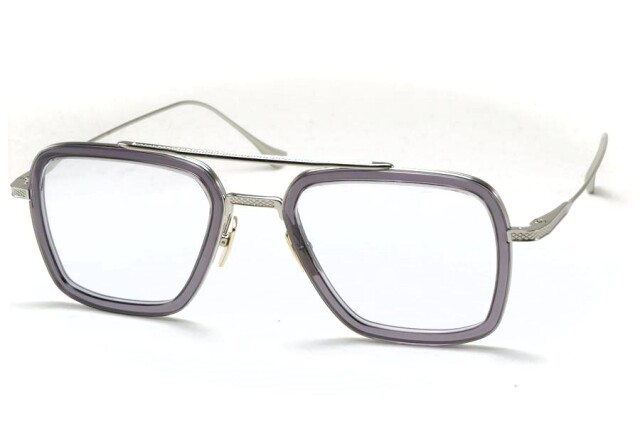 DITA (ディータ) FLIGHT (フライト) 006. 7806-A-52 Smoke Grey Crystal - Black Palladium w/ Dark Grey - Light Blue Lens