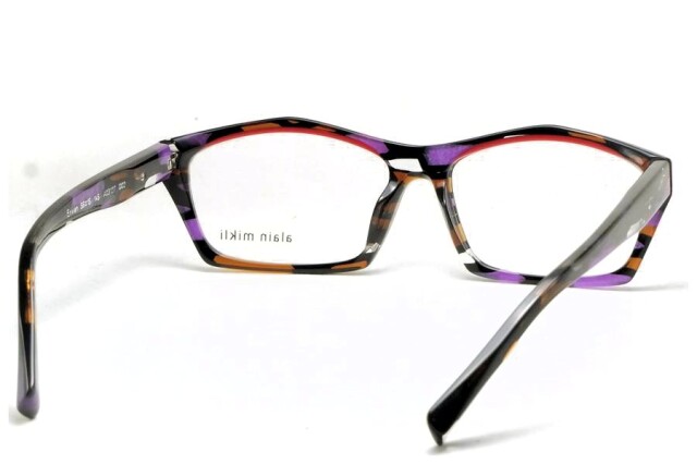 アランミクリ メガネ HADRIEN A03120 ブラック 総柄 まっすぐ alain  