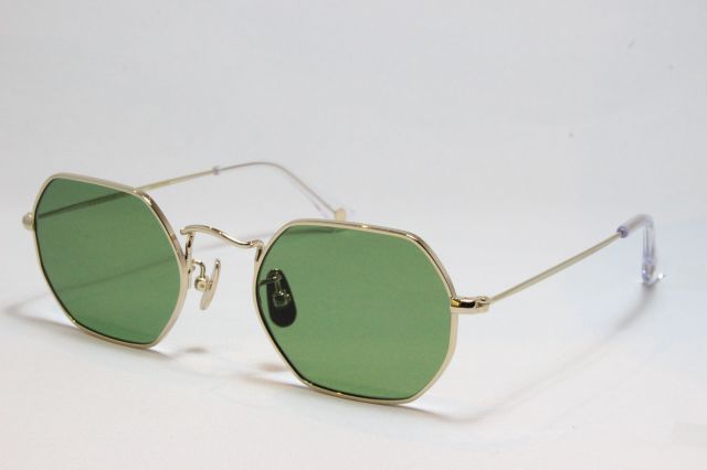 フリーダム スペクタクルス クリス サングラス ゴールド メタル FREEDOM SPECTACLES CHRIS (Gold/Green-Lens)