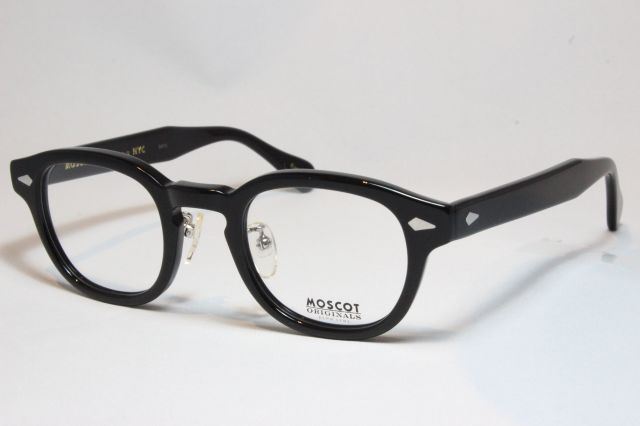 モスコット レムトッシュ メガネ MOSCOT LEMTOSH  MP 46サイズ （ Black ）鼻パット付き