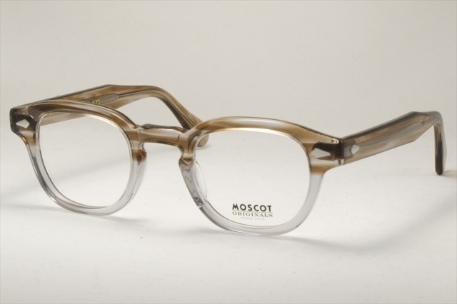 モスコット レムトッシュ メガネ MOSCOT LEMTOSH BROWN SMOKE レムトッシュ ブラウンスモーク 44サイズ（クリア系）