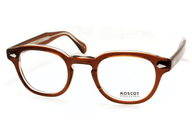 モスコット レムトッシュ メガネ MOSCOT LEMTOSH  46サイズ （Umber Crystal クリア系）