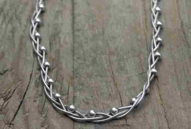 Vintage Italy Silver 925 Necklace （N014) ヴィンテージ　シルバー　アクセサリー　ネックレス