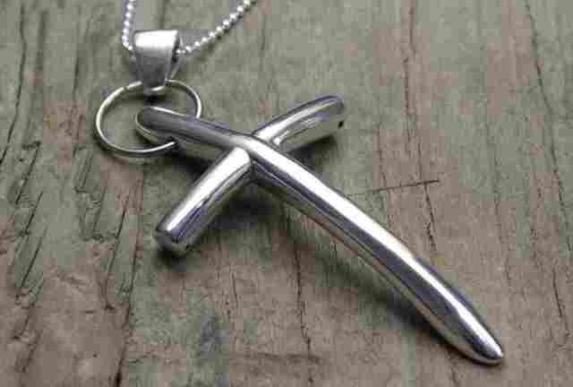 ヴィンテージ スターリング シルバー ネックレス クロス (N015) Vintage Silver 925 Necklace