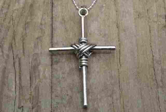 ヴィンテージ　スターリング シルバー　ネックレス クロス （N016) Vintage  Silver 925 Necklace