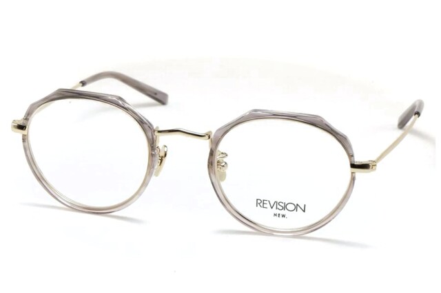 REVISION by NEW. リビジョンバイニュー (NEWMAN ニューマン）メガネ 眼鏡 R3 C3 Greyhalf グレーハーフ