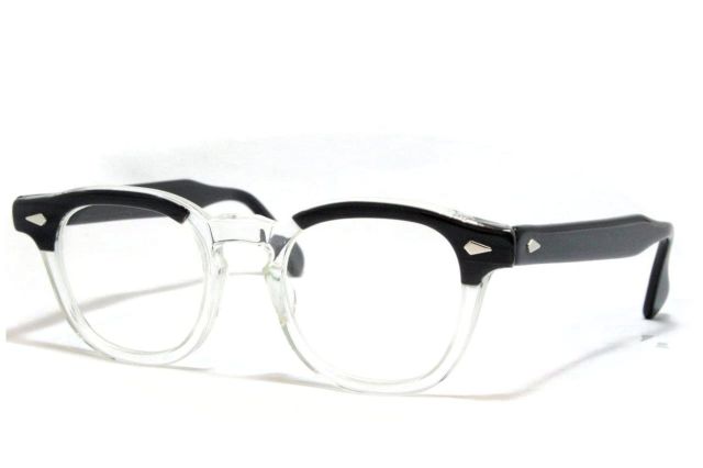 【送料無料】TART OPTICAL ARNEL BLACK WOOD 46/20 1950’s Dead Stock タートオプティカル　アーネル　ヴィンテージメガネ