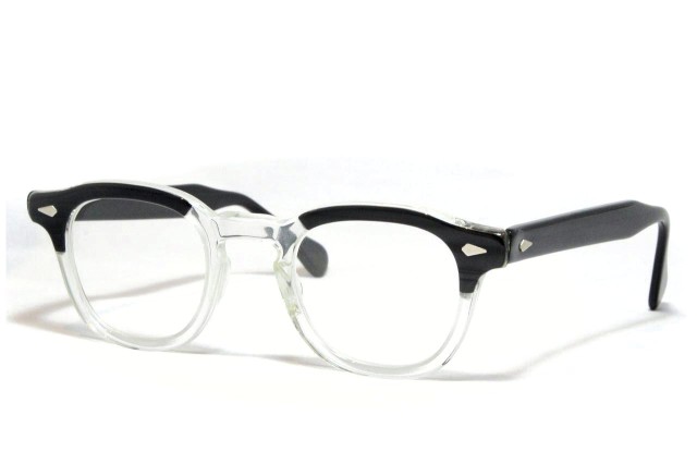 【送料無料】TART OPTICAL ARNEL BLACK WOOD 46/24 1950’s Dead Stock タートオプティカル　アーネル　ヴィンテージメガネ