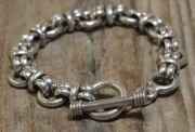 ヴィンテージ メキシカン シルバー (B061) ビンテージ アクセ トグルブレスレット レア Vintage Mexican Silver 925 Toggle Bracelet