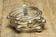 ヴィンテージ スターリング シルバー 925 （R050) ジュエリー アクセ  ７連リング Sterling  Silver 925 Ring