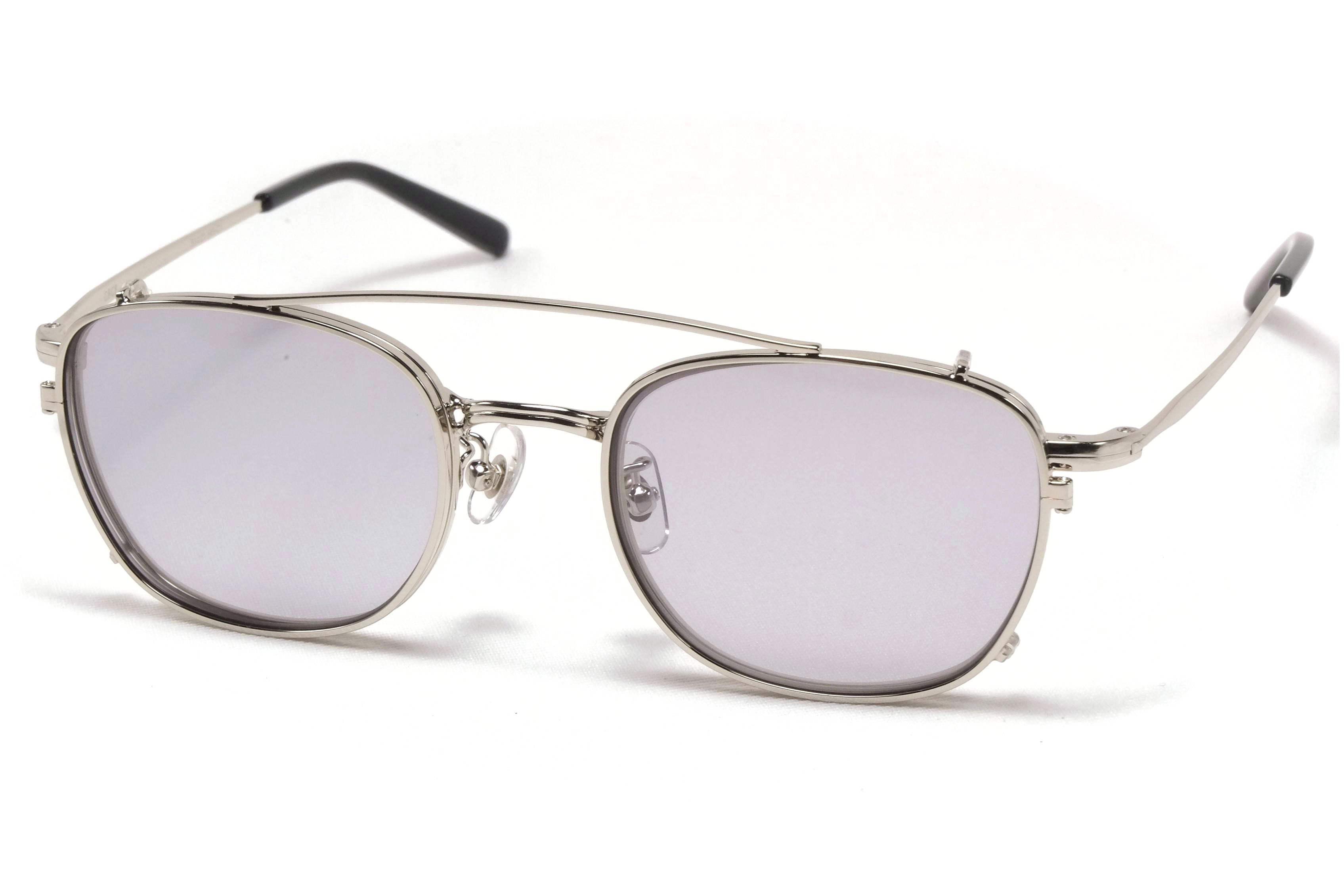 NEW. ニュー (NEWMAN ニューマン) メガネ サングラス CBGB C1 Silver シルバー グレー クリア