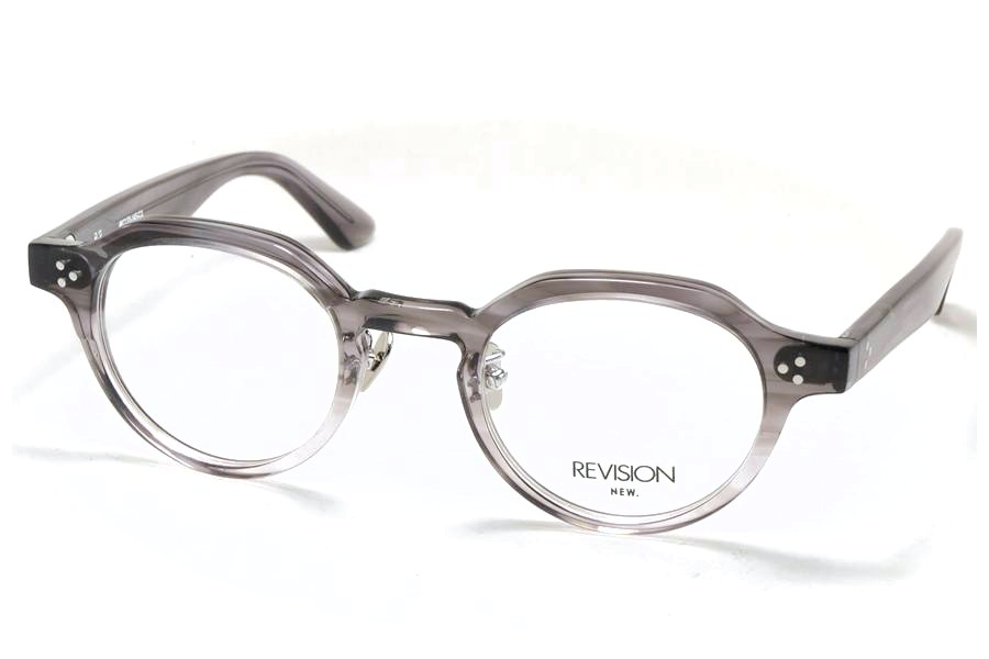 REVISION by NEW. リビジョンバイニュー (NEWMAN ニューマン）メガネ 眼鏡 R2 C3 Greyhalf グレーハーフ