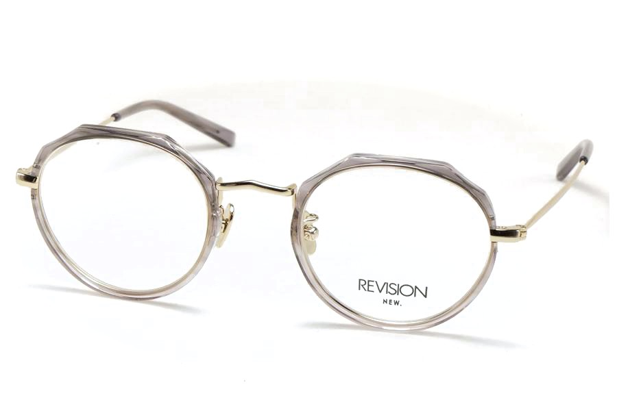 REVISION by NEW. リビジョンバイニュー (NEWMAN ニューマン）メガネ 眼鏡 R3 C3 Greyhalf グレーハーフ