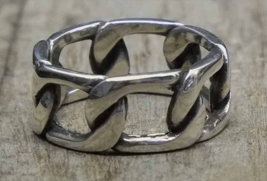 ヴィンテージ　スターリング シルバー　リング　Size20 モダン （R038) Vintage  Silver 925 Ring