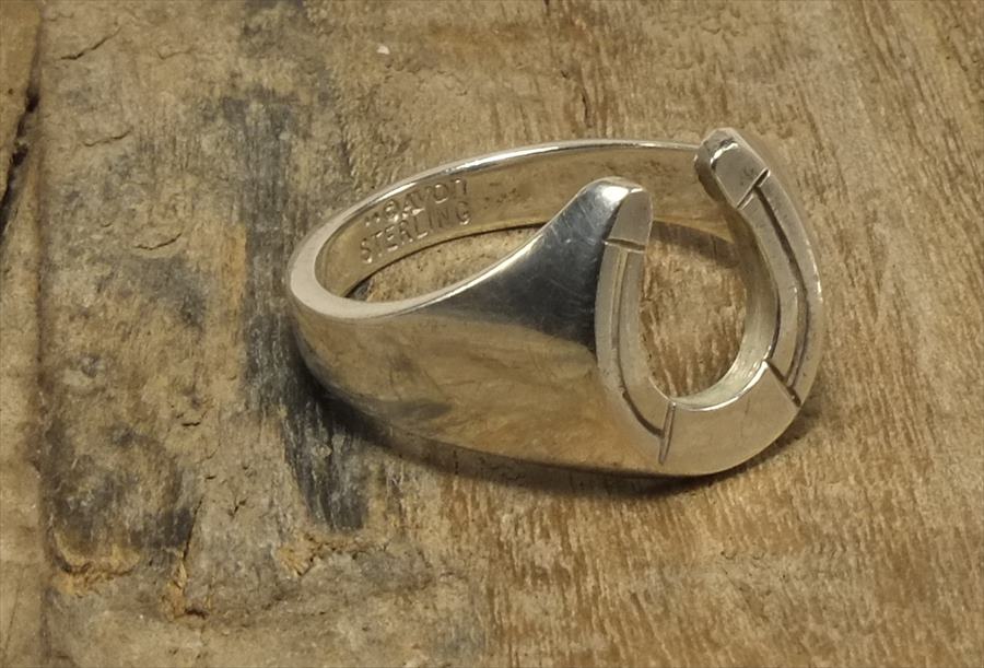 ヴィンテージ スターリング シルバー リング Size21 馬蹄 ホースシュー （R044) Vintage Silver 925 Ring