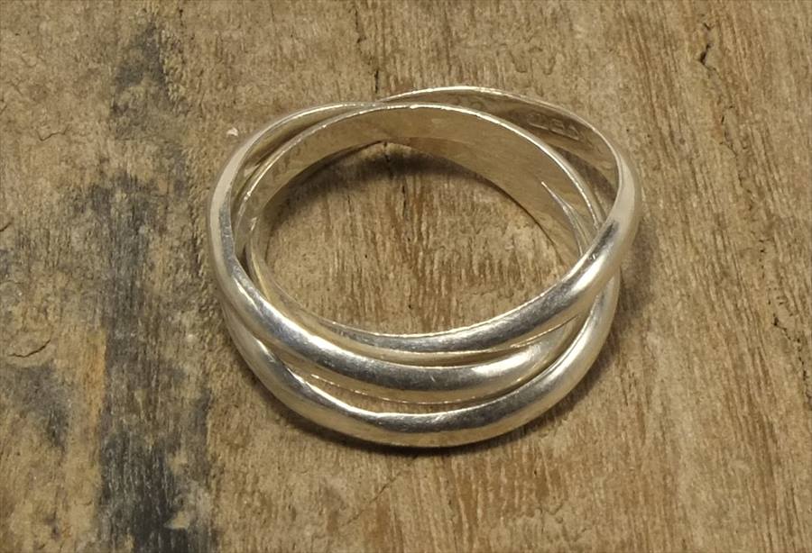 ヴィンテージ　メキシカン　シルバー 925 （R047) ジュエリー アクセ  3連 Vintage Mexican Silver 925 Ring