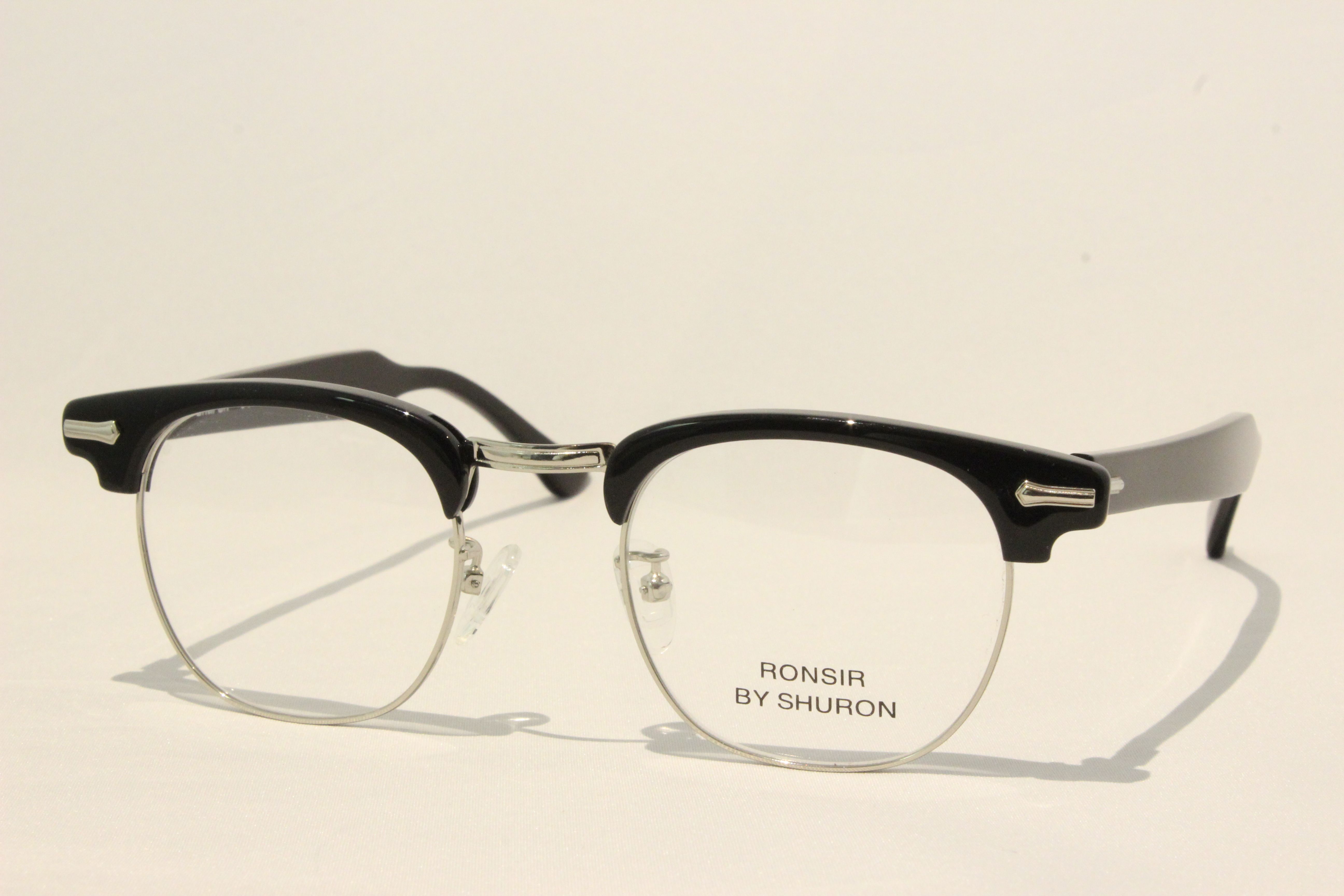 シュロン ロンサー メガネ サーモント ブロー サイズ４８ SHURON RONSIR Black Size48