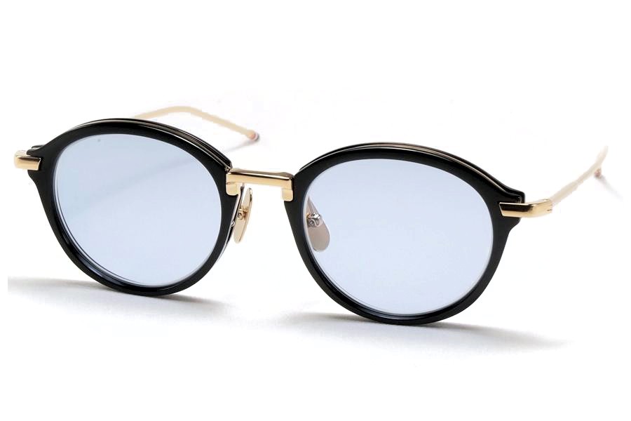 THOM BROWNE トムブラウン サングラス UE0011A 001 49 BLACK ブラック BLUE LENS