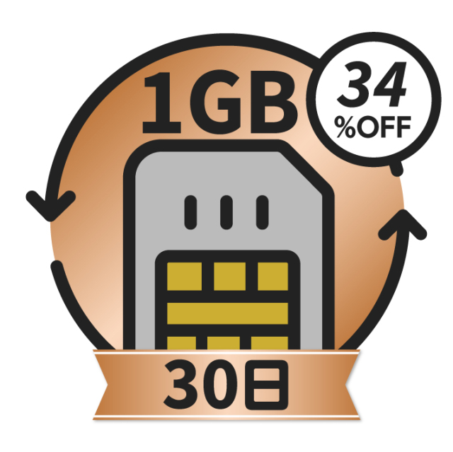 KAZUNA eTalk5 グローバル通信チャージ＜1GB/30日＞