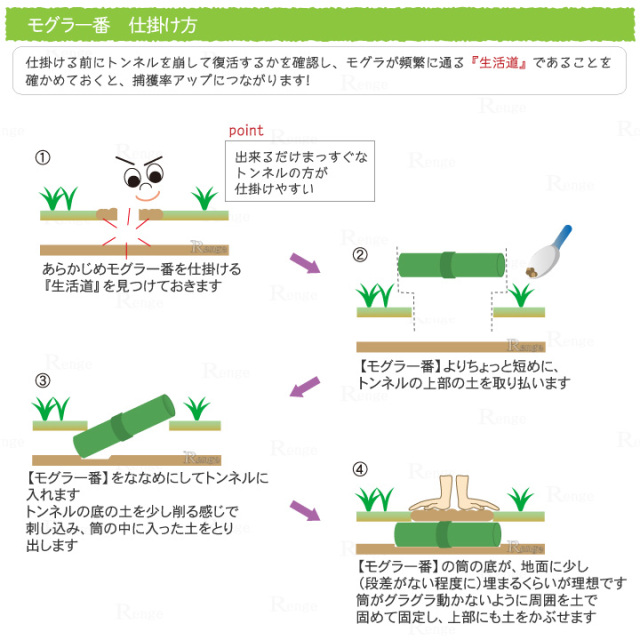 タイガー　モグラ一番設置方法